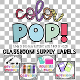 Color POP! Classroom Supply Labels