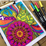 Stress Relief Activity- Coloring Pages Volume 3