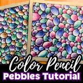 Color Pencil Pebbles Drawing Tutorial, Step-by-Step, Earth