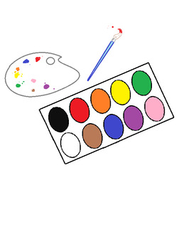 Preview of Color Picture of a Paint Set For Assessments
