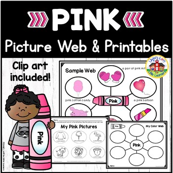 Preview of Pink Color Recognition Picture Web Activity and Printables