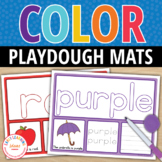 Color Words Play Dough Activity Mats : Multi-Sensory Color