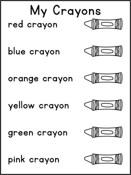 Color Poems by Kate in Kinder | TPT