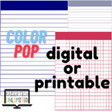Color Pop Note Pages + Record Keeping