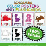 Color Poster Classroom Decor in Cute Dinosaurs Theme - 100