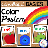Color Posters Cork Board Basics Classroom Decor | Beginnin