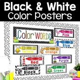 Color Posters- Black and White Classroom Decor