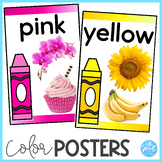 Color Posters | Classroom Decor | Color Word Posters for P