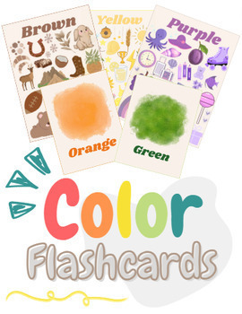Preview of Color Recognition Flashcards/Color Posters - Red