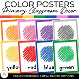 Color Posters | Crayon Scribbles | Real Photos | Primary C