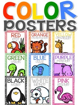 Preview of Color Posters {English & Spanish}