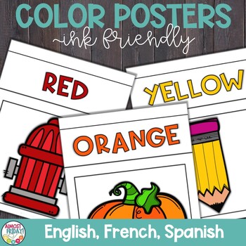 Preview of Color Posters | English | Spanish | French | Ink Friendly