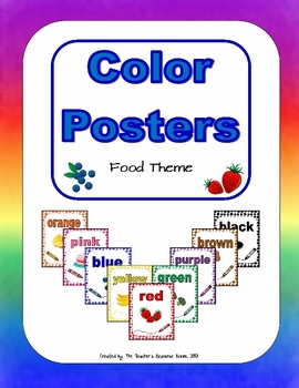 Preview of Color Posters (Food Theme)