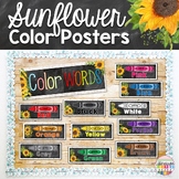 Color Posters- Modern Sunflower Farmhouse Classroom Decor
