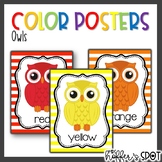Color Posters | Owls Themed