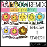 Color Posters // Rainbow Remix 90's retro decor classroom decor