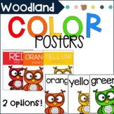 Color Posters | Woodland Animal Classroom Decor | Classroom Theme