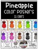 Color Posters in Tropical Pineapple Theme