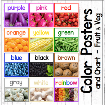 Rainbow Fruits And Vegetables Chart