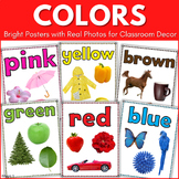Color Posters with Real Pictures Classroom Decor Speech Th