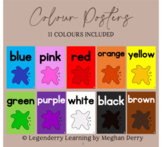 Color Posters with Splash | Classroom Decor Colour Posters