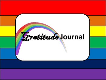 Preview of Color Printable Gratitude Journal