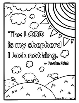 Preview of Color Psalm 23