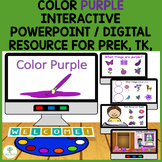 Color Purple Interactive PowerPoint / Digital Resource Pre