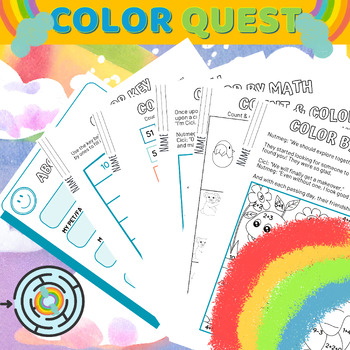 Preview of My Primary Math Color Quest Activity Booklet
