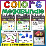 Color Recognition & Color Words Digital Boom Cards & Print
