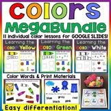 Color Recognition & Color Words Digital Google Slides & Pr