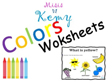 Preview of Color Recognition Worksheet (Primary Colors)