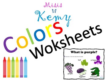 Preview of Color Recognition Worksheet (Secondary Colors)