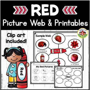Preview of Red Color Recognition Picture Web Activity and Printables