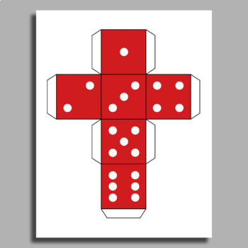 Aktiver Hårdhed protestantiske Color Red - Printable Dice - For activities, games, worksheets, etc.