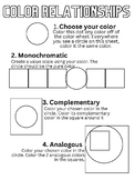 Color Relationships Worksheet