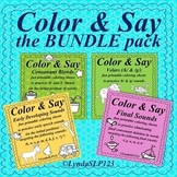 Color & Say: the BUNDLE pack (articulation therapy)