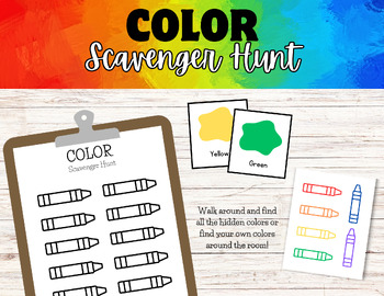 Preview of Color Scavenger Hunt!