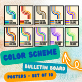Color Scheme Bulletin Board Posters-Color Theory Art Class