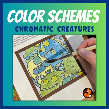 Preview of Color Schemes Worksheets Color Theory Set of 10 Middle School or High School Art