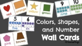 Color, Shape, & Number Wall Cards