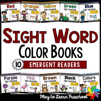 Preview of Color Sight Word Books