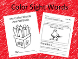 Color Sight Words Worksheets