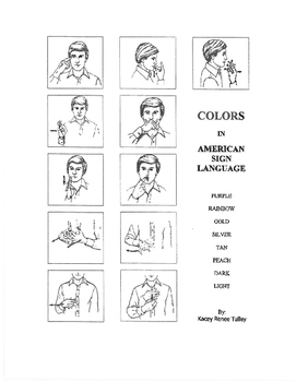 Preview of Color Signs in American Sign Language