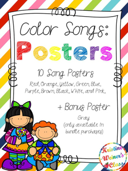 Preview of Color Songs Poster Set