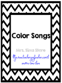 Color Songs Posters - Chevron