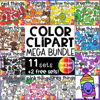 Preview of Color Clipart MEGA Bundle
