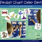 Color Sort Pocket Chart Game - Sorting by Color Activity