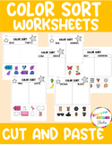 Color Sort Worksheets | Sort by Color Activities | Color Matching