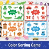 Color Sorting Busy Book for Toddlers, Printable Baby Quiet
